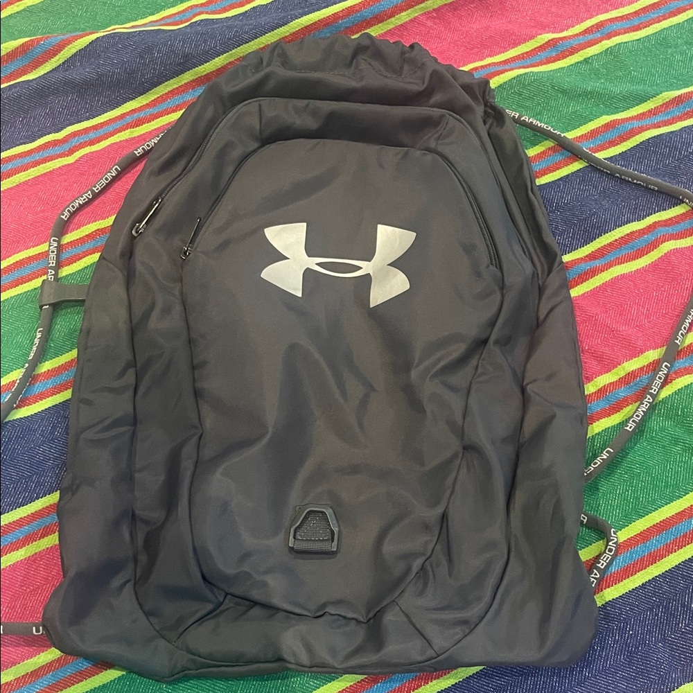 Under Armour dark grey sackpack drawstring backpack